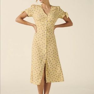 ROUJE LAURA YELLOW DRESS SIZE 34